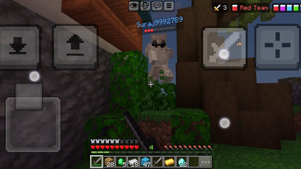 Hive Bedwars Duos Gameplay in Mobile #shorts