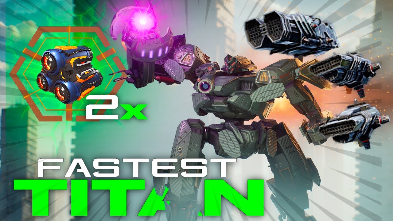 NEW Fastest Titan In WR... Every Speed Boost Possible Is Crazy - With Squall/Grom | War Robots