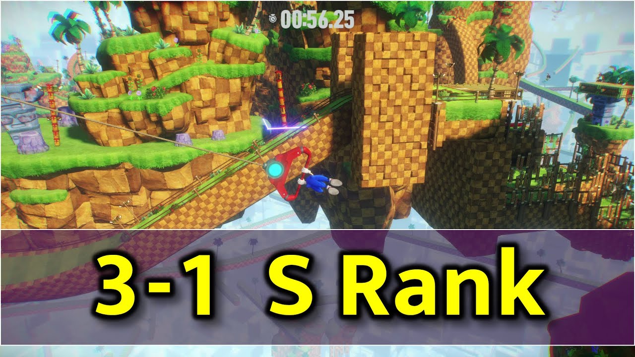 Sonic Frontiers - Cyberspace 3-1 (4K 60FPS) S Rank