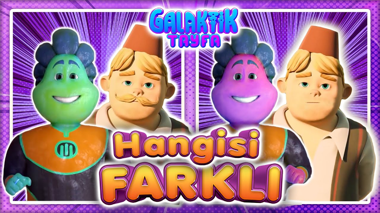 Hangisi Farklı - GALAKTİK TAYFA Sinema Filmi ile Fark Bulmacası - Farkı Bul Fotoğraf Bulmacası Oyunu