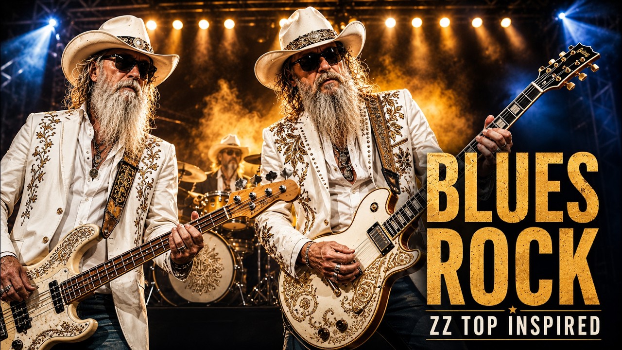 ZZ Top Inspired Highway Blues Rock Mix | Texas Boogie, Gritty Guitar & Raspy Vocals