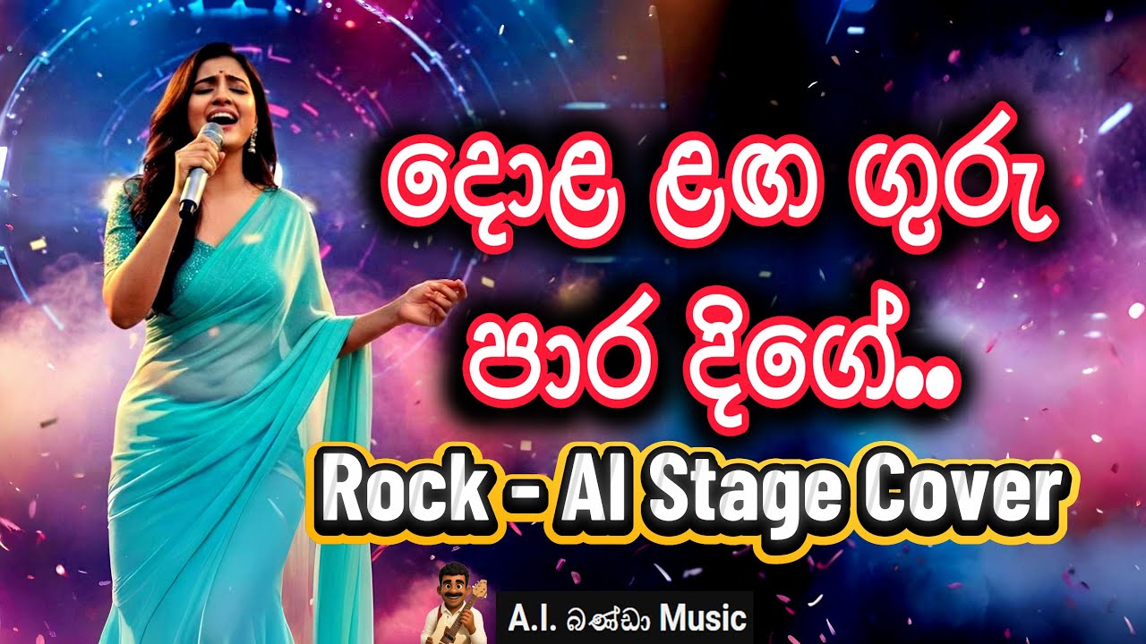 දොළ ළඟ ගුරු පාර දිගේ | Dola Laga Guru Para Dige - Rock AI Stage Cover by AI බණ්ඩා Music