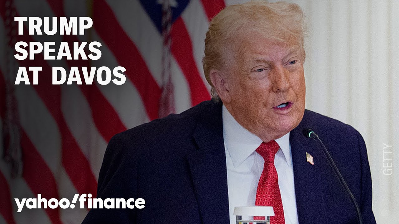 President Trump speaks at the World Economic Forum
