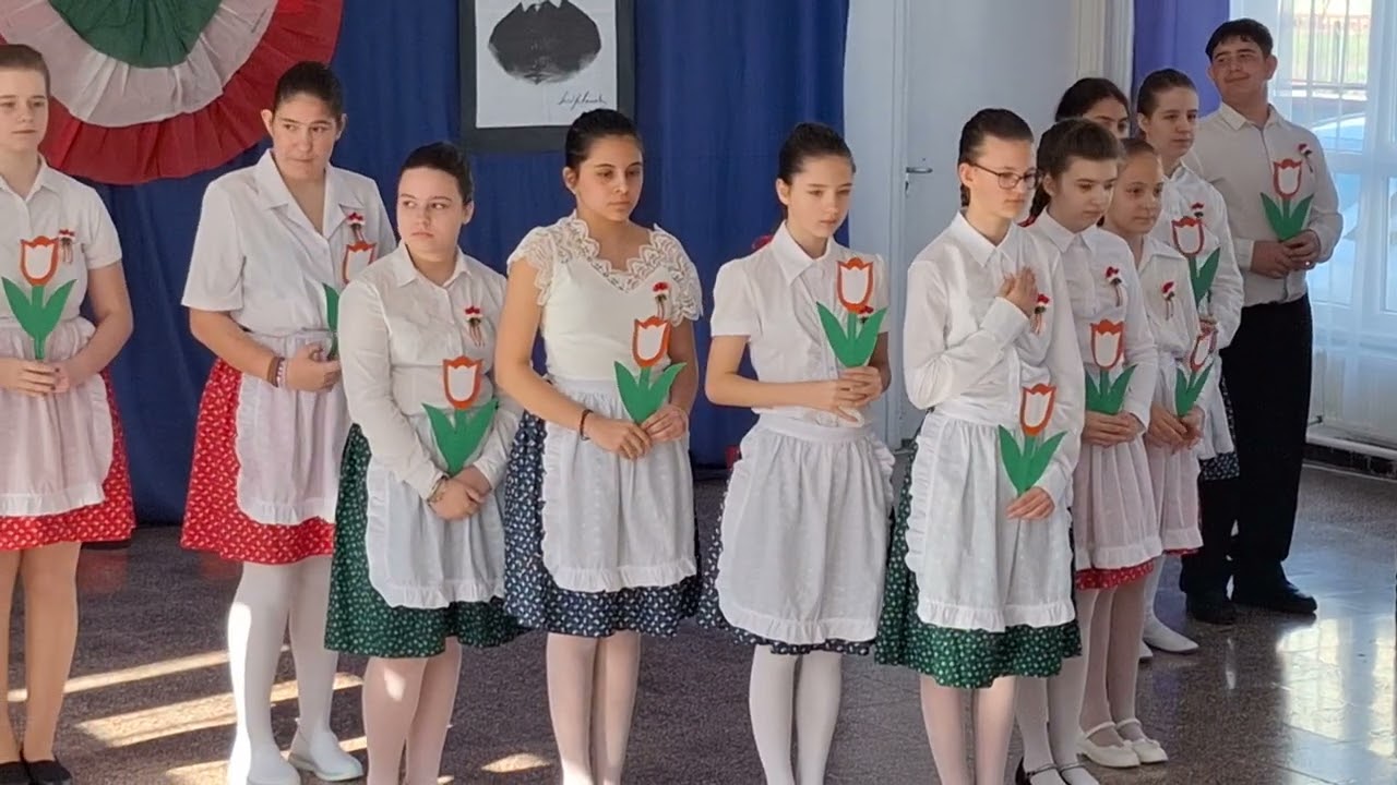 Mezőkövesd, Mező Ferenc Tagiskola - Március 15-i megemlékező műsor
