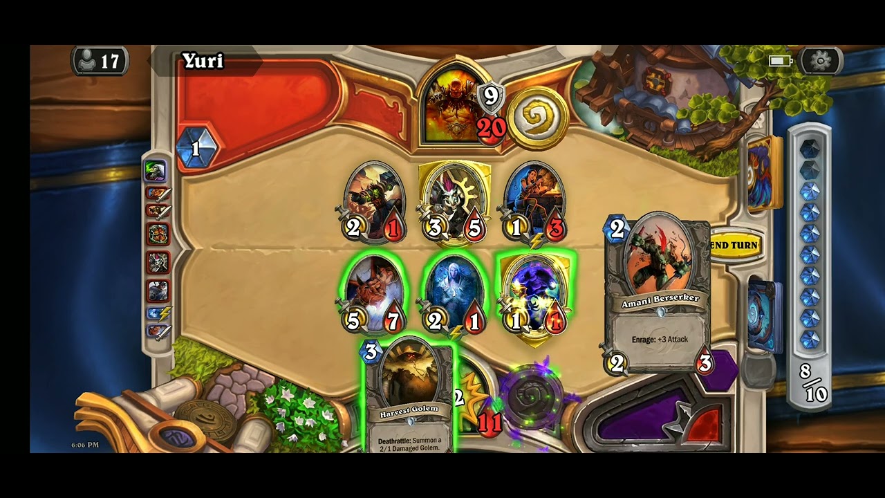 Hearthstone Classic Asia. Zoo Warlock gameplay in Top100 Legend.