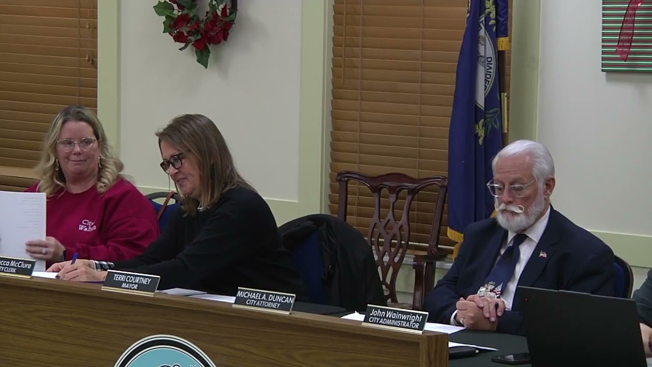 Walton City Council Meeting December 2025