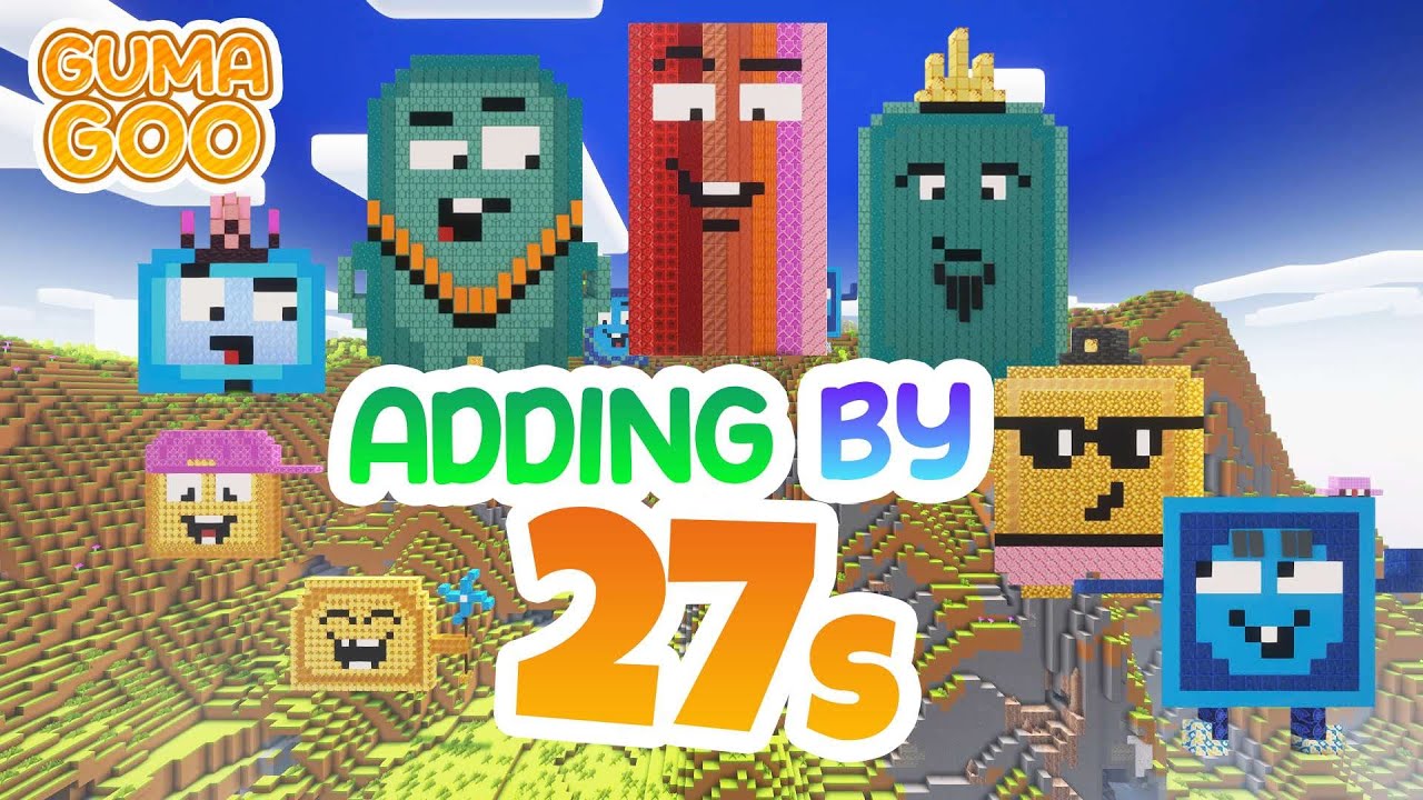 Adding By 27 Numberblocks Minecraft | Numberblocks Song | Math for Kids | Learn To Count