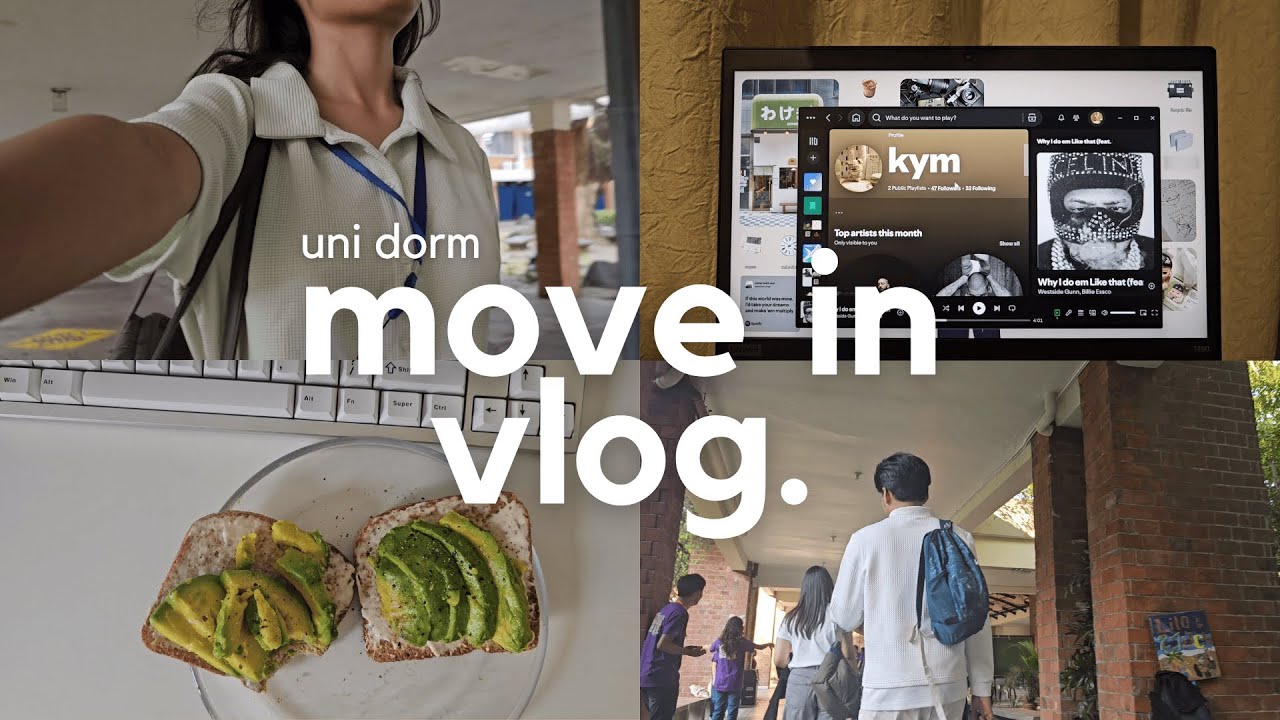 dorm move in vlog 🏢🛏️ productive days, university, adulting