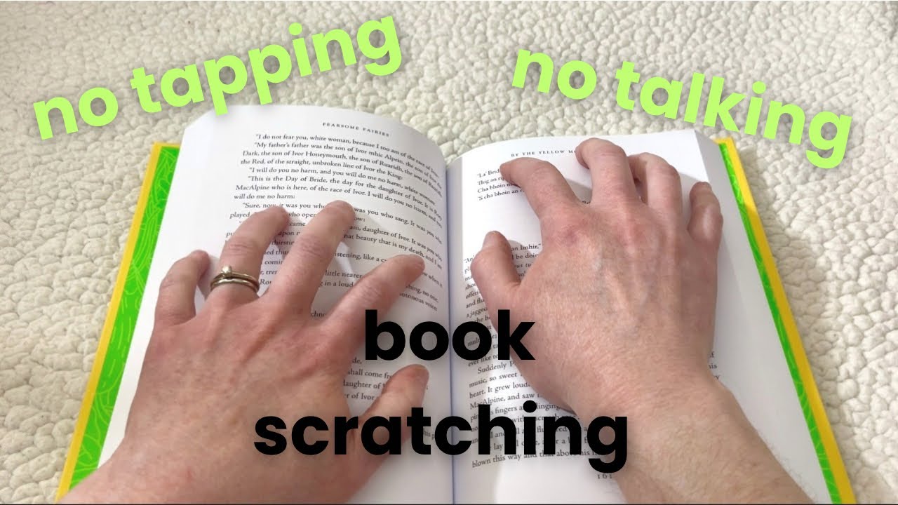 ASMR Book Scratching and Rubbing (no tapping, no talking)