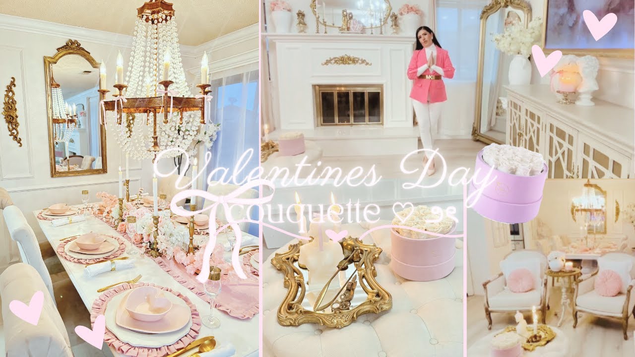 San Valetin Decoracion 🎀 2024 / Valentines Day  🎀 Living Room Decor 2024 + Rose Forever New York