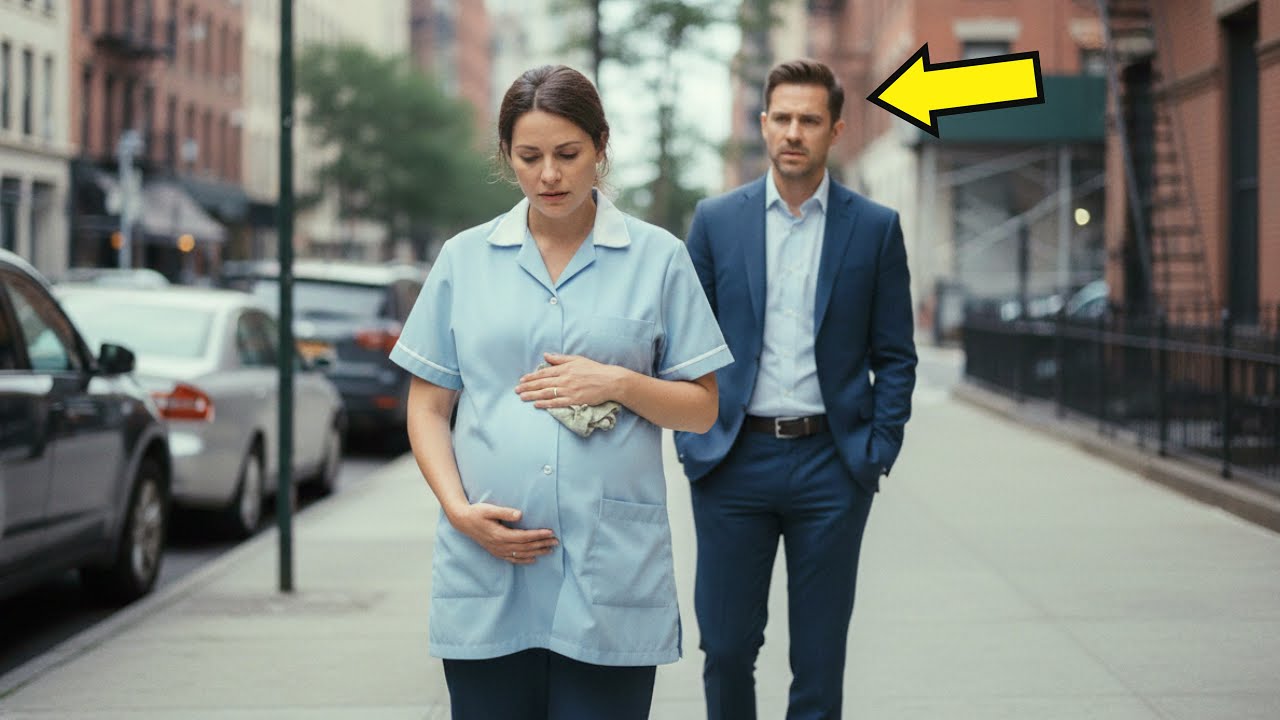 A Millionaire Follows His Pregnant Cleaning Lady After Work — What He Finds Changes Everything