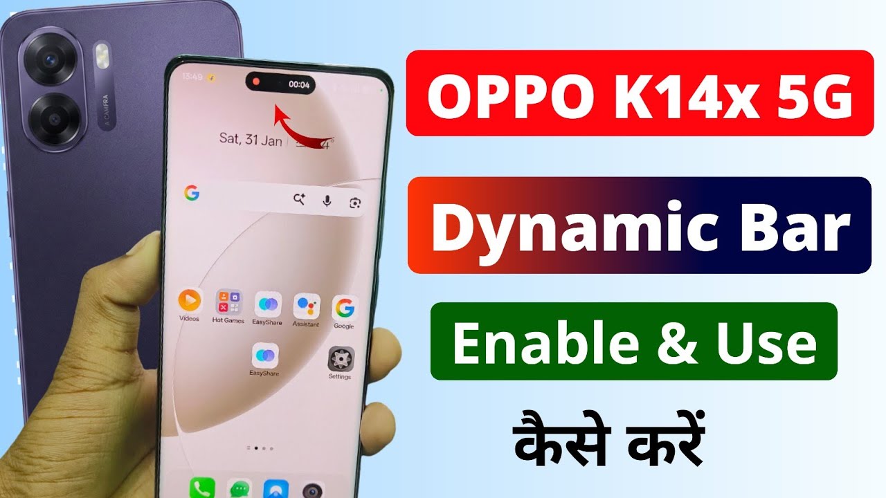 How to Enable Live Alerts in OPPO K14x 5G | OPPO K14x 5G Dynamic Bar Kaise Laye