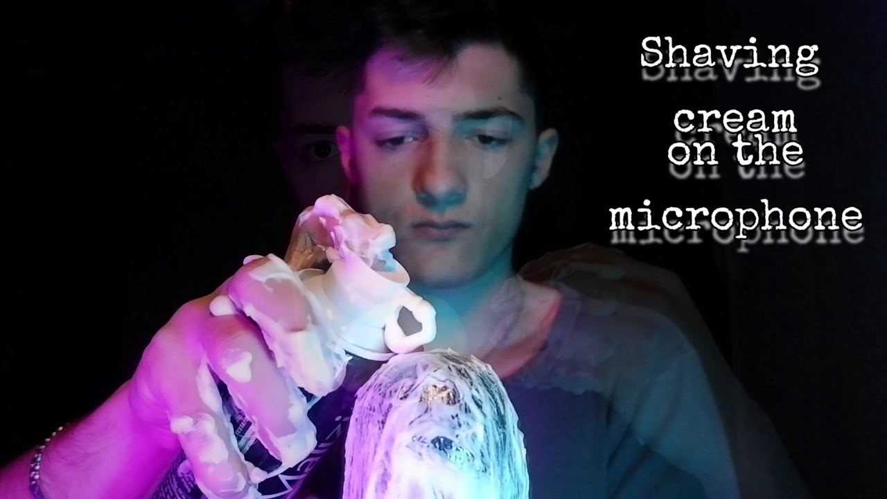 -ASMR- Aggressive shaving cream sounds on the microphone (loud&layered)