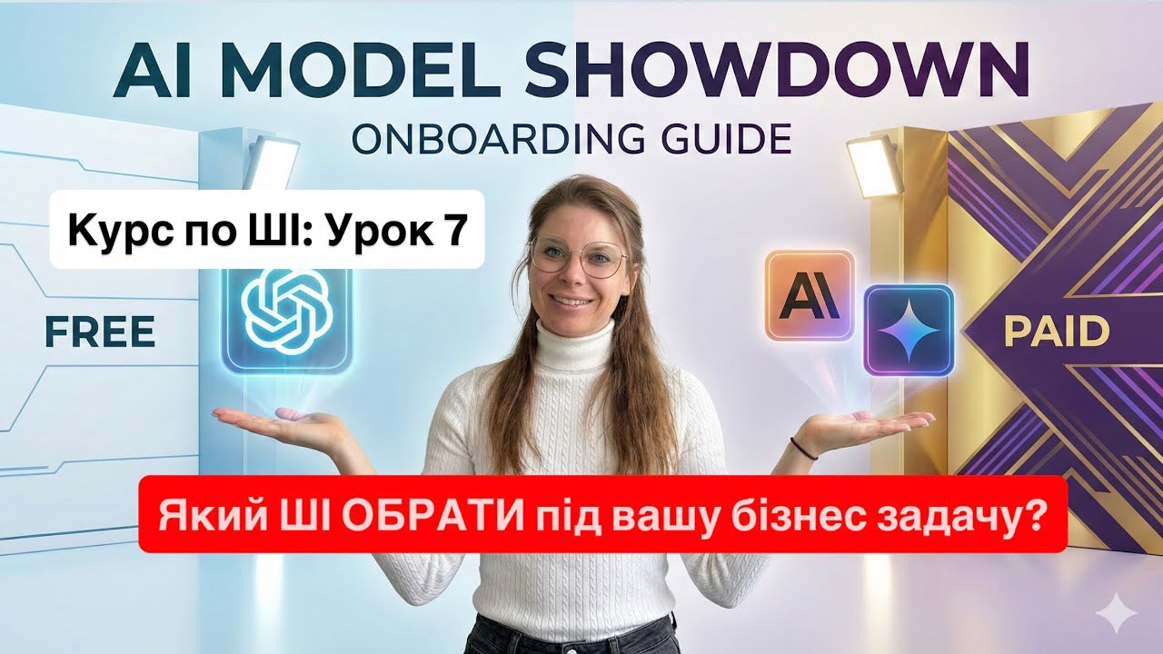 🎥 Урок по ШІ 7 —  Який ШІ краще підійде під ваші бізнес задачі