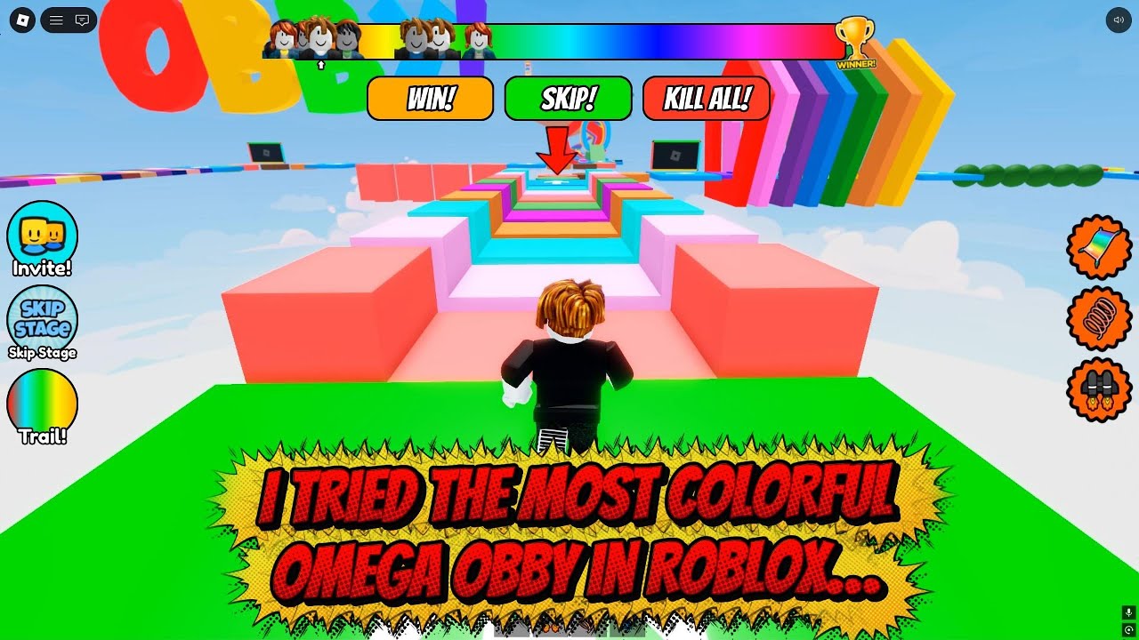 I Tried the MOST COLORFUL OMEGA OBBY in Roblox🌈| #new #gameplay #roblox #colorful #obby #challenge