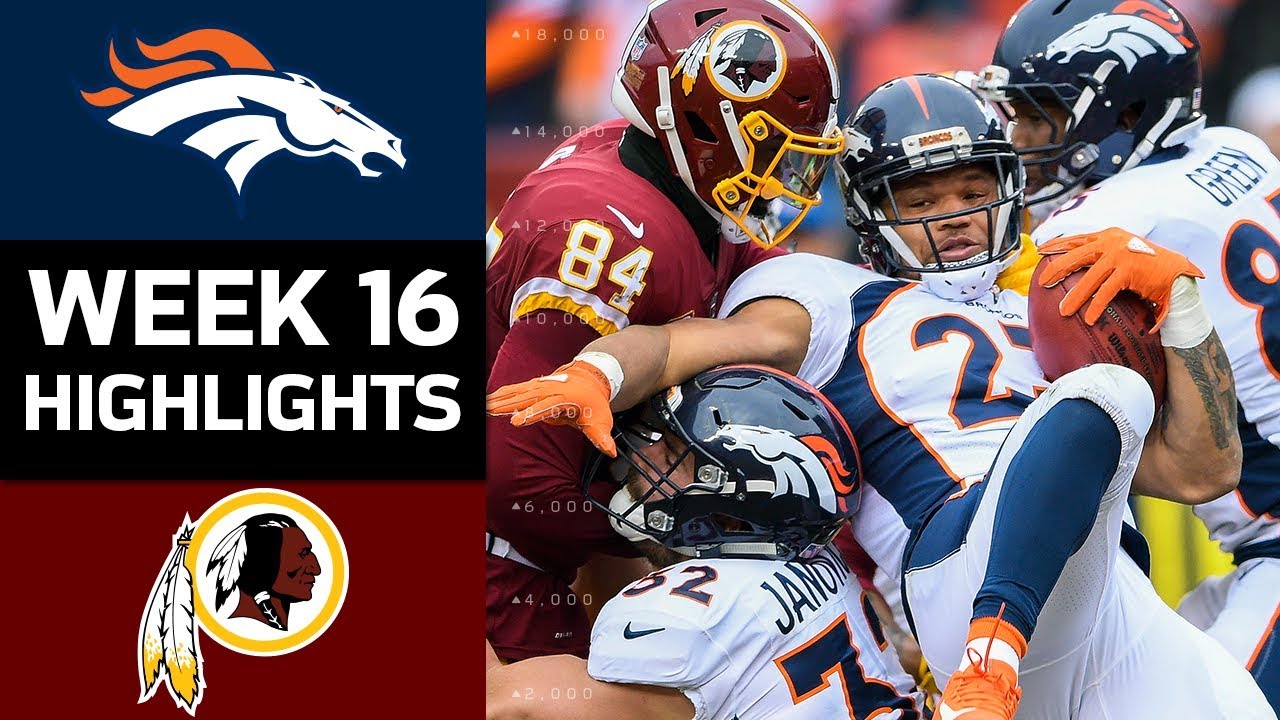 Broncos vs. Redskins | NFL Week 16 Game Highlights