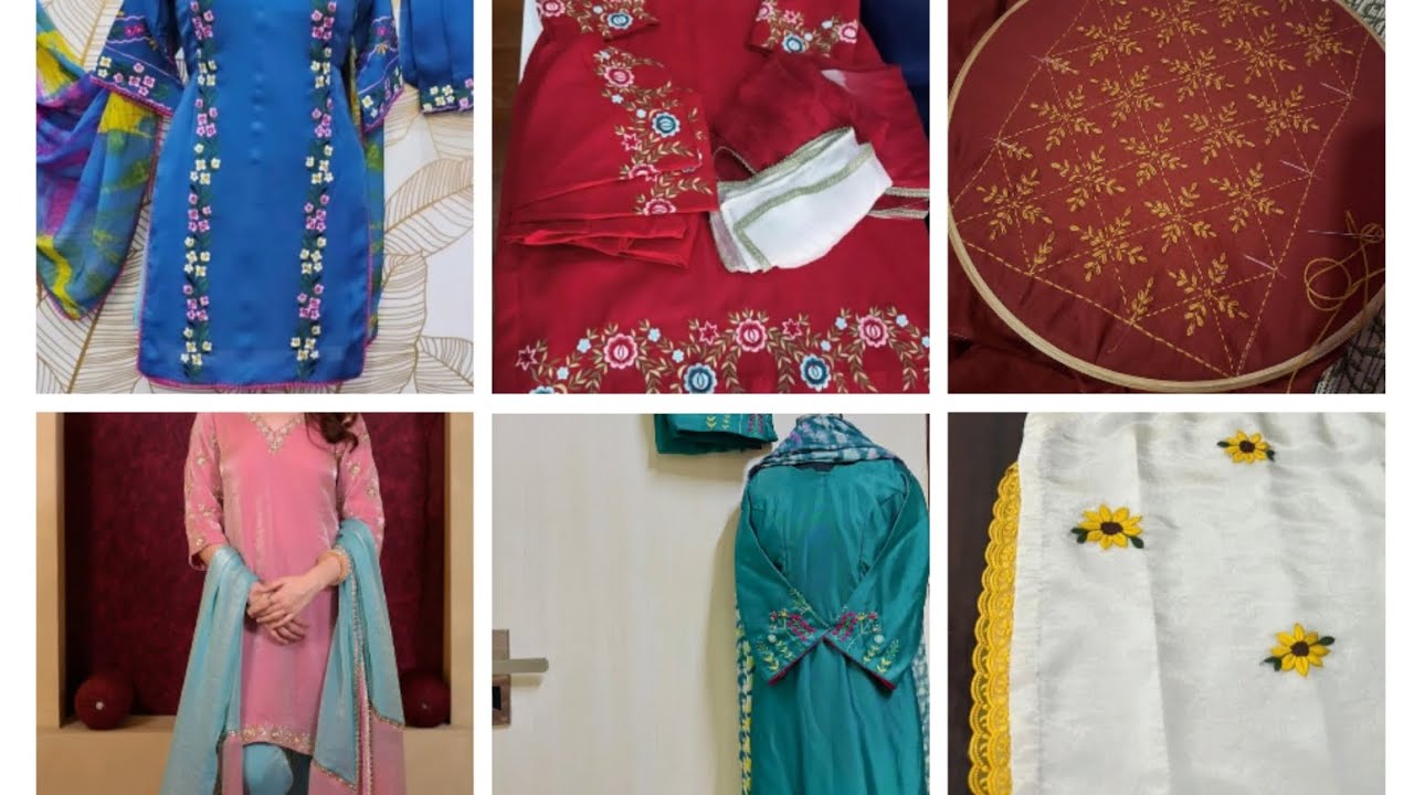 Punjabi trending suit work design 