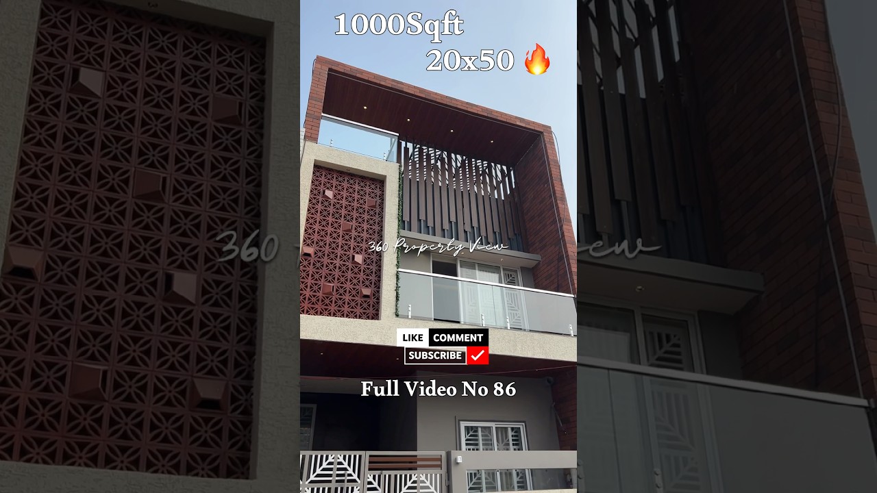 New Listing on 1000sqft 20x50 Full Video Dekha ?? 1000Sqft house Plan 4BHK Indore Property , ForSale