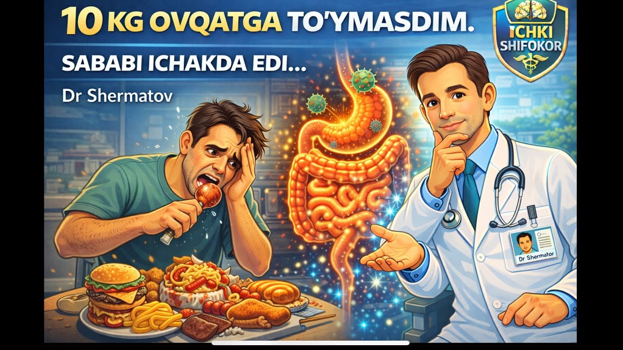 10 КГ ОВҚАТГА ТЎЙМАСДИМ. САБАБИ ИЧАКДА ЕДИ. Dk_Shermatov efirda! Тел:+998-78-113-84-86
