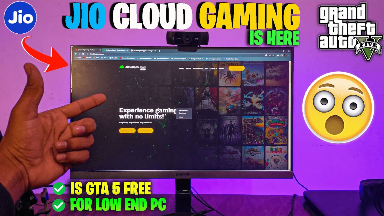 JIO GAMES CLOUD - Play GTA 5 For Free With JIO CLOUD GAMING | Testing Games In JIO CLOUD | Explain?