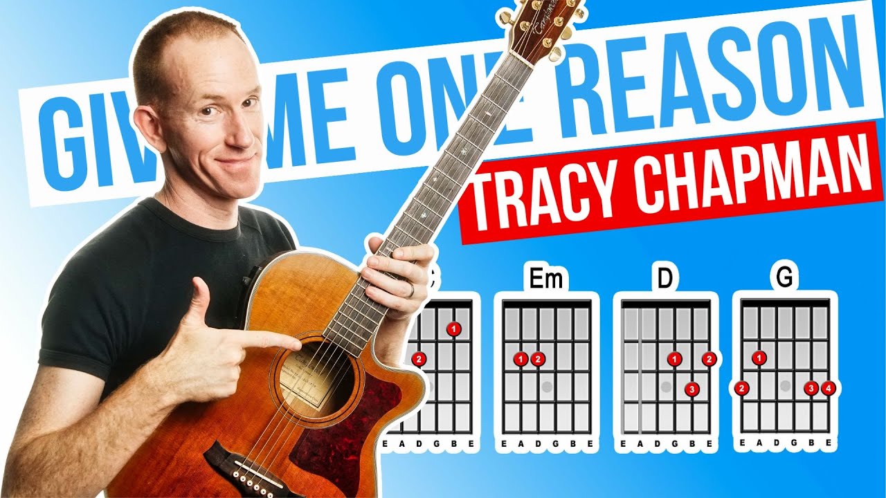 Give Me One Reason ★ Tracy Chapman ★ Acoustic Guitar Lesson [with PDF]