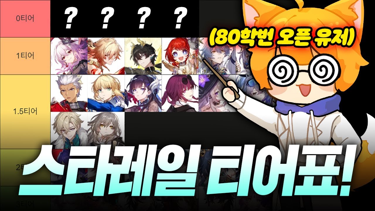 진짜 오랜만에 솔직하게 말해봅니다 [스타레일 티어표 풀버전]