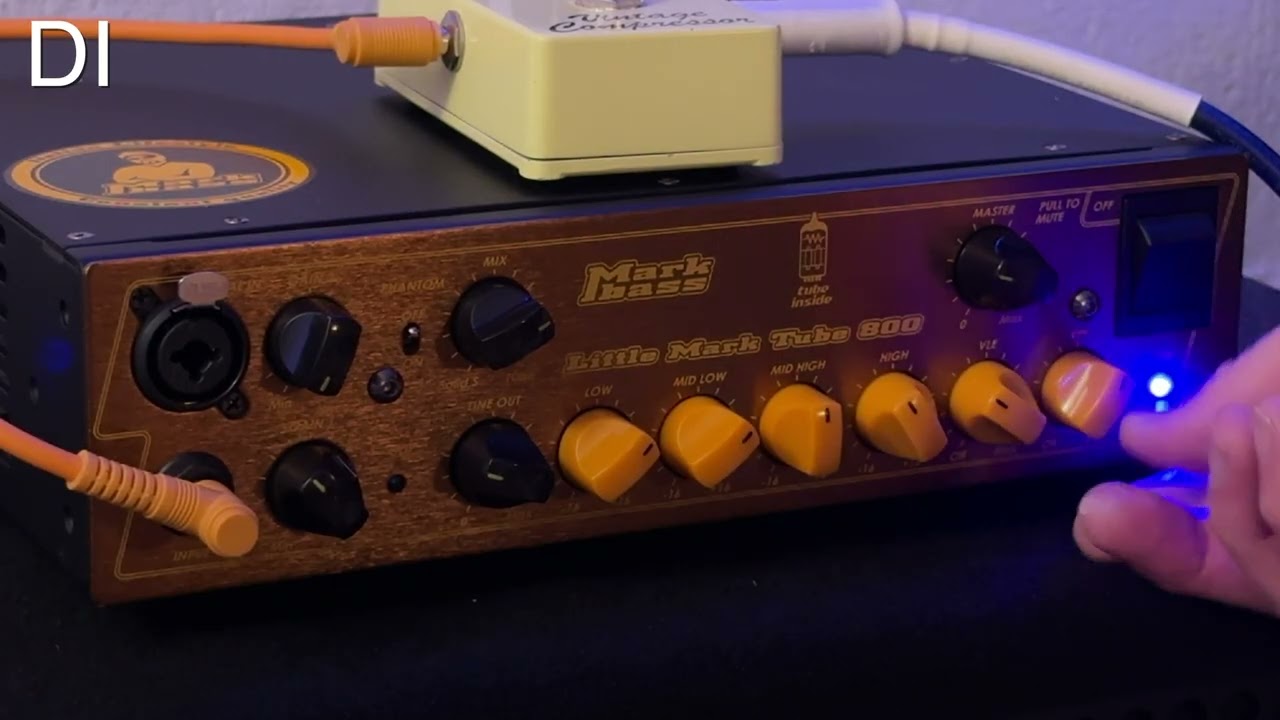 MarkBass Little Mark Tube 800 and 4x10 Energy SOUND SAMPLES