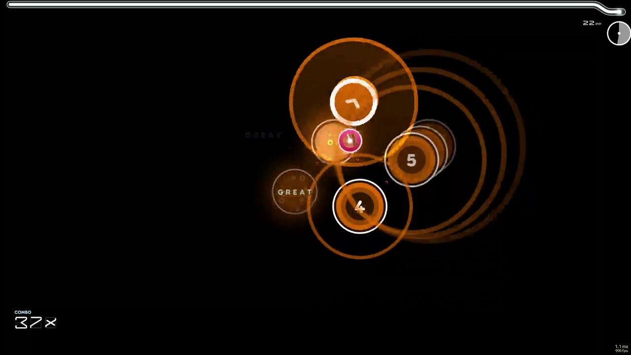 Playing osu! but im bad at osu!