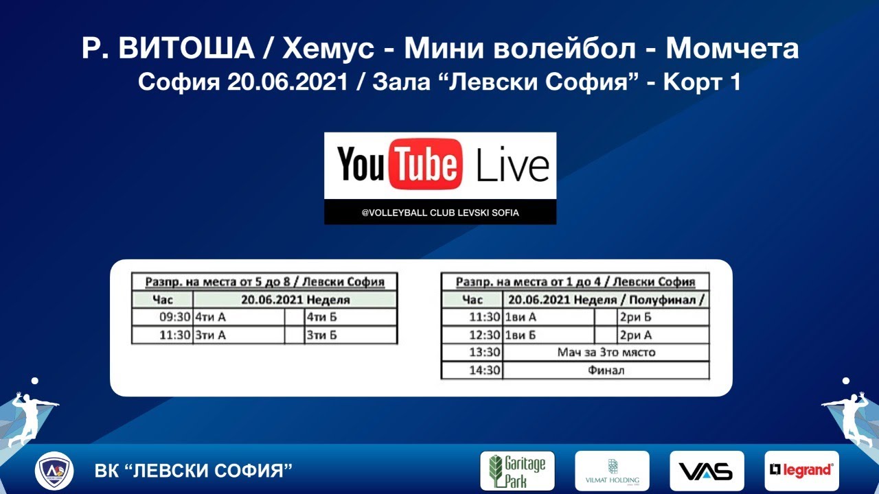 Р. Витоша / Хемус - Мини Волейбол - Момчета - Разпределяне на места от 5 до 8
