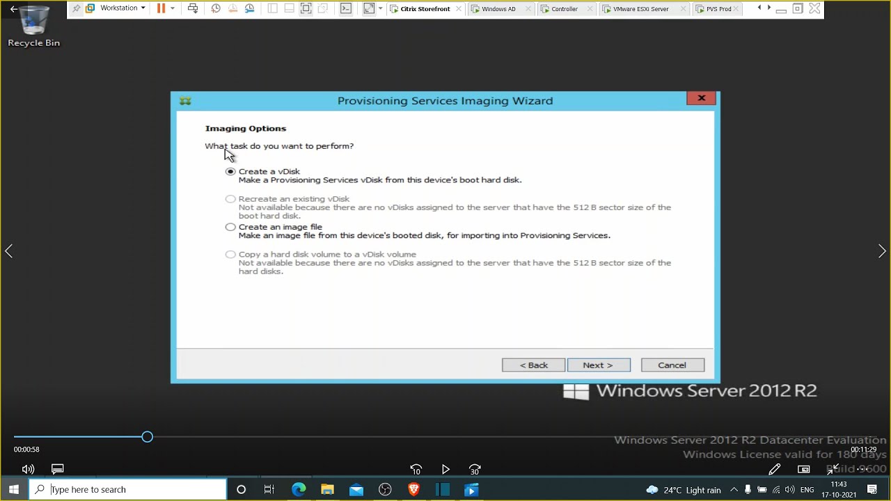 Citrix Provisioning Services — как создать виртуальный диск