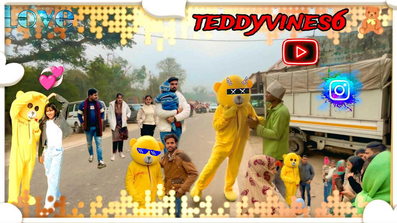 तुम हस्ते रहो हम हसाते रहेंगे मनोरंजन विडियो teddyvines6 #funny #teddybear #teddybearparccomedy 