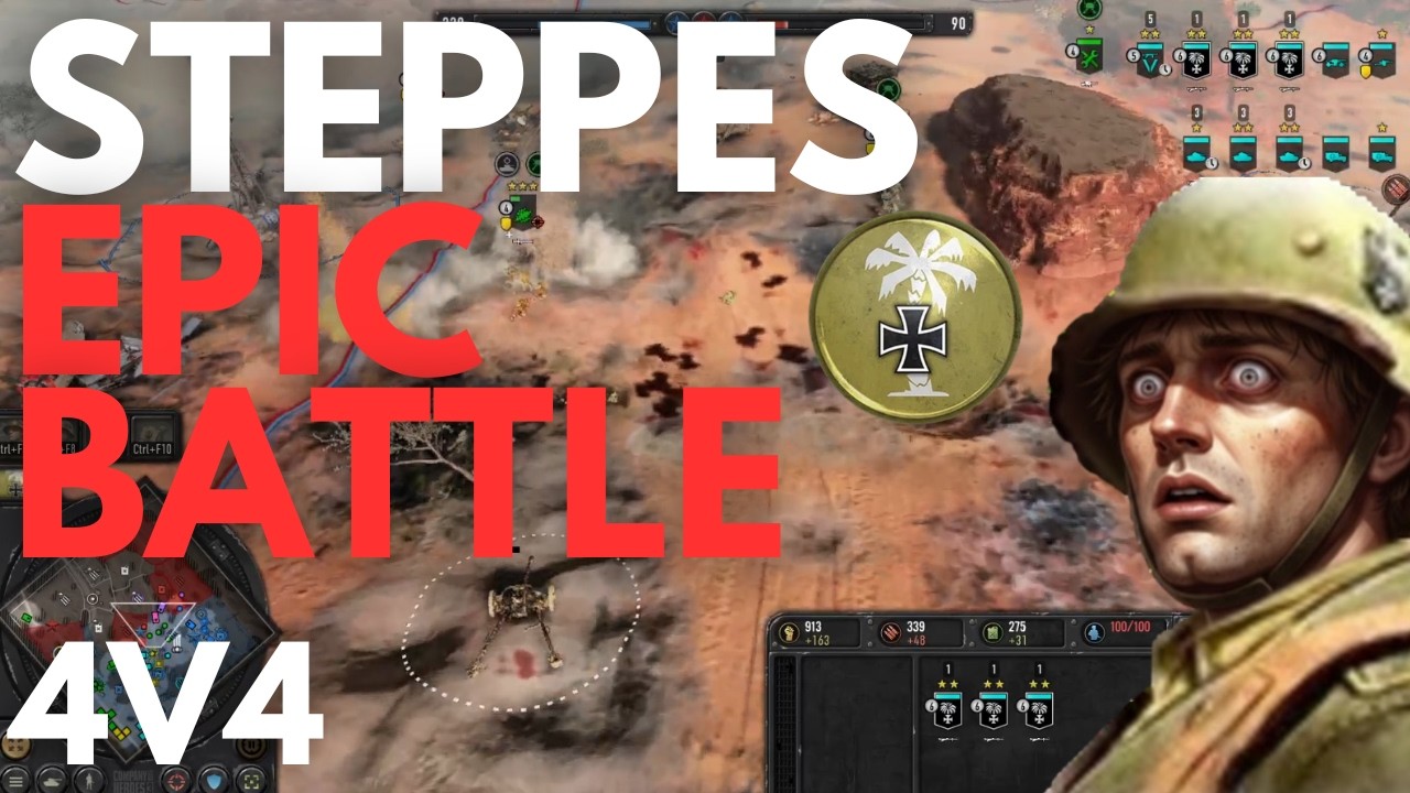 They Threw Everything at Us… Nothing Worked | 4v4 | Company of Heroes 3