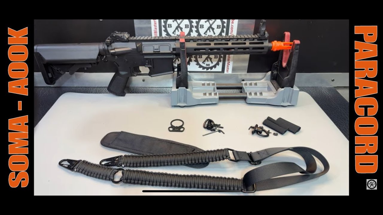 SOMA / AOOK Paracord Sling with Shoulder Pad for your Gel Ball Blaster