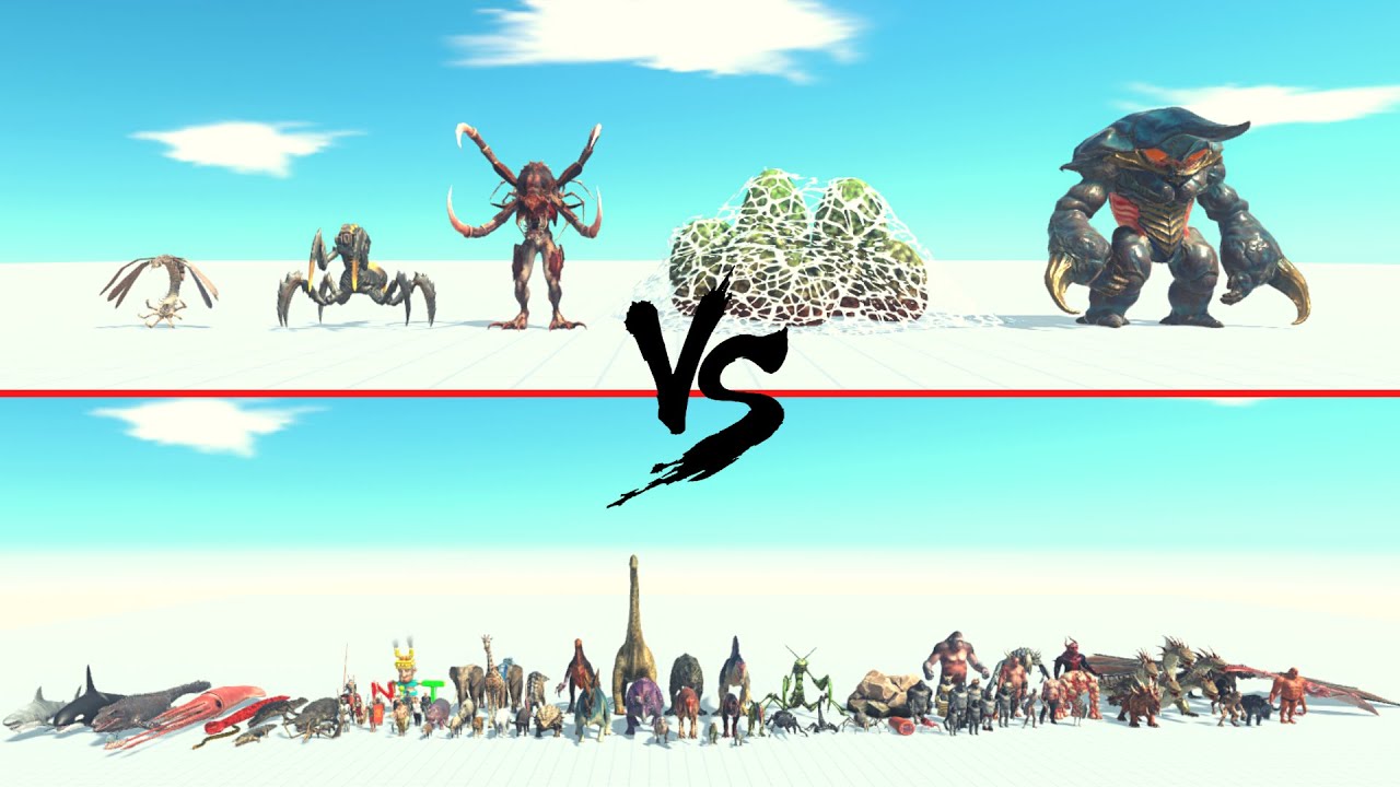 Alien Exotica Vs All Units ARBS | Animal Revolt Battle Simulator