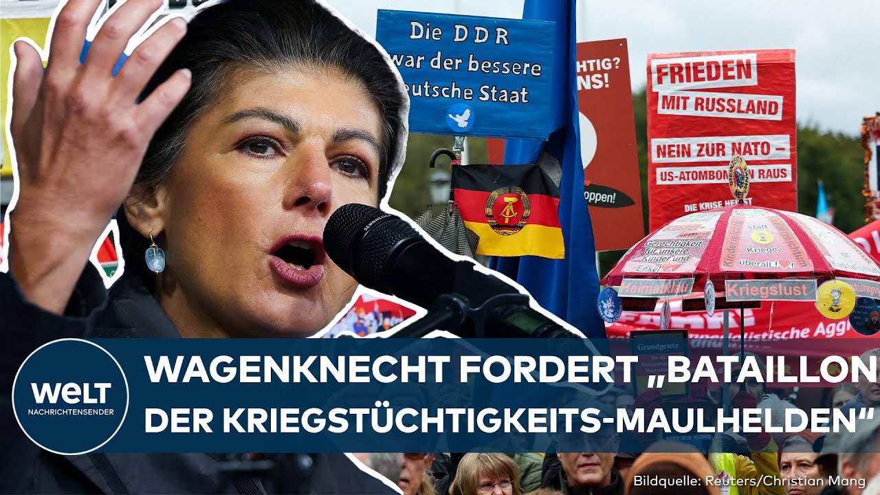 BERLIN: Wagenknecht in Rage! Tausende bei kontroverser Friedensdemo – Buhrufe für SPD-Politiker