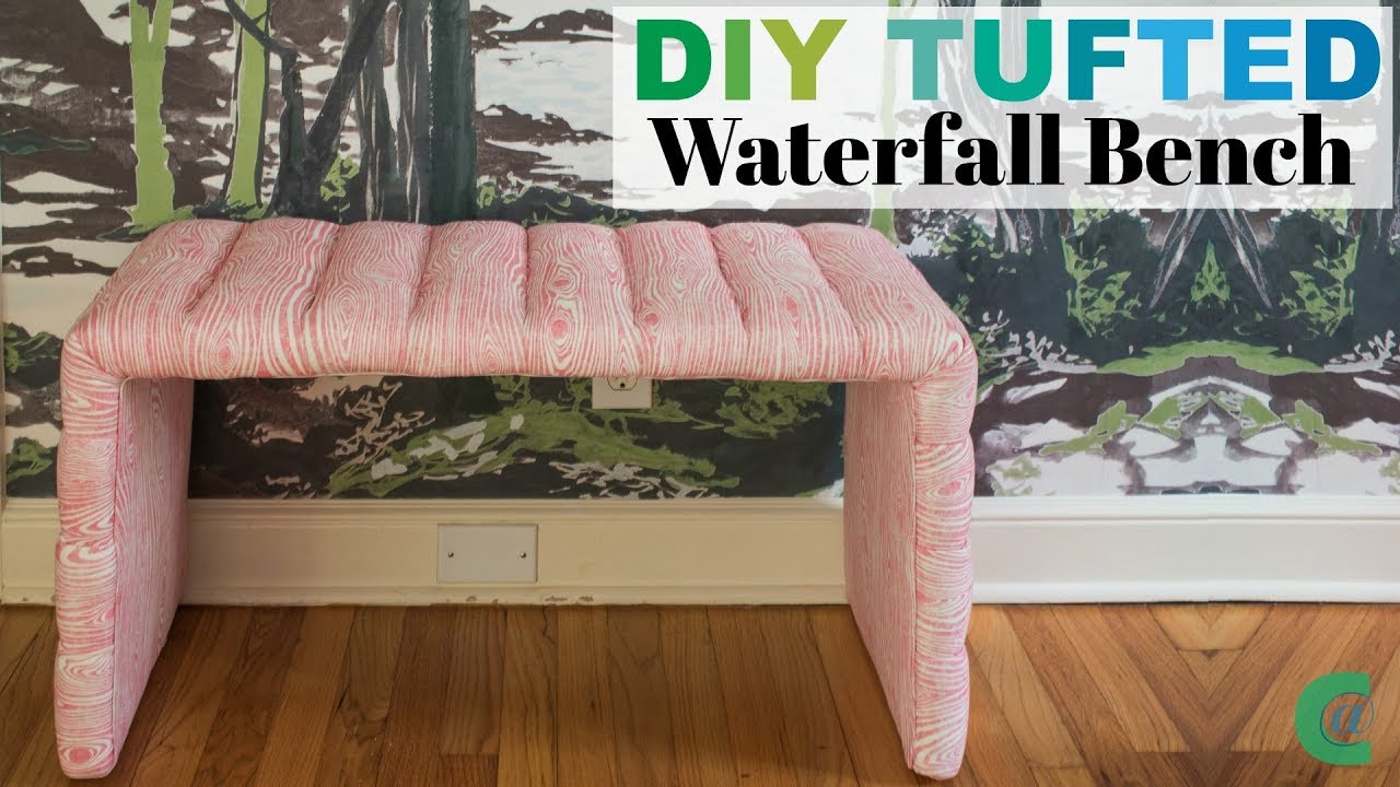 Channel Tufted Bench