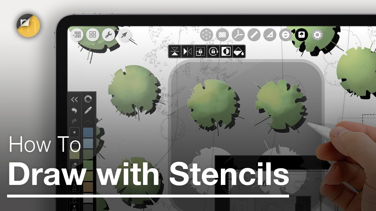 How to Draw with Stencils - Morpholio Trace Beginner Tutorial for iPad Pro Drawing & Design