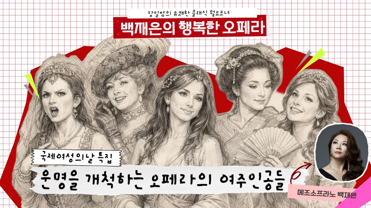 26/3/2/월 l 장일범의 유쾌한 클래식ㅣ행복한오페라 l 국제여성의날 특집ㅣ운명을 개척하는 오페라 속 여성들