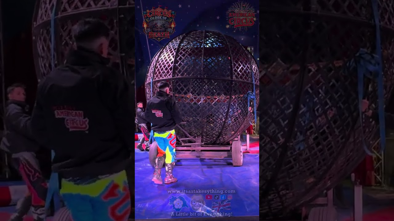 Globe of Death Riders from Various Circuses I visited during the 2025 Season