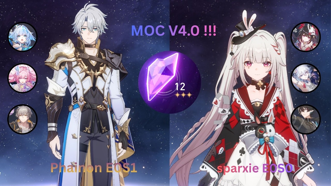 🔥 Memory of Chaos 4.0 | Phainon & sparxie Team Clear – Honkai: Star Rail 🔥