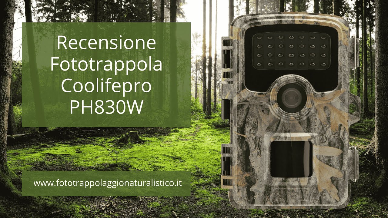 Recensione Fototrappola Coolifepro PH830W #fototrappolaggio