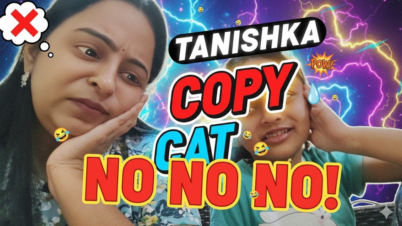 Tanishka Bani Copy Cat?! 😳 Mumma Shocked | Funny Family Moment||Tanishkaworld01||