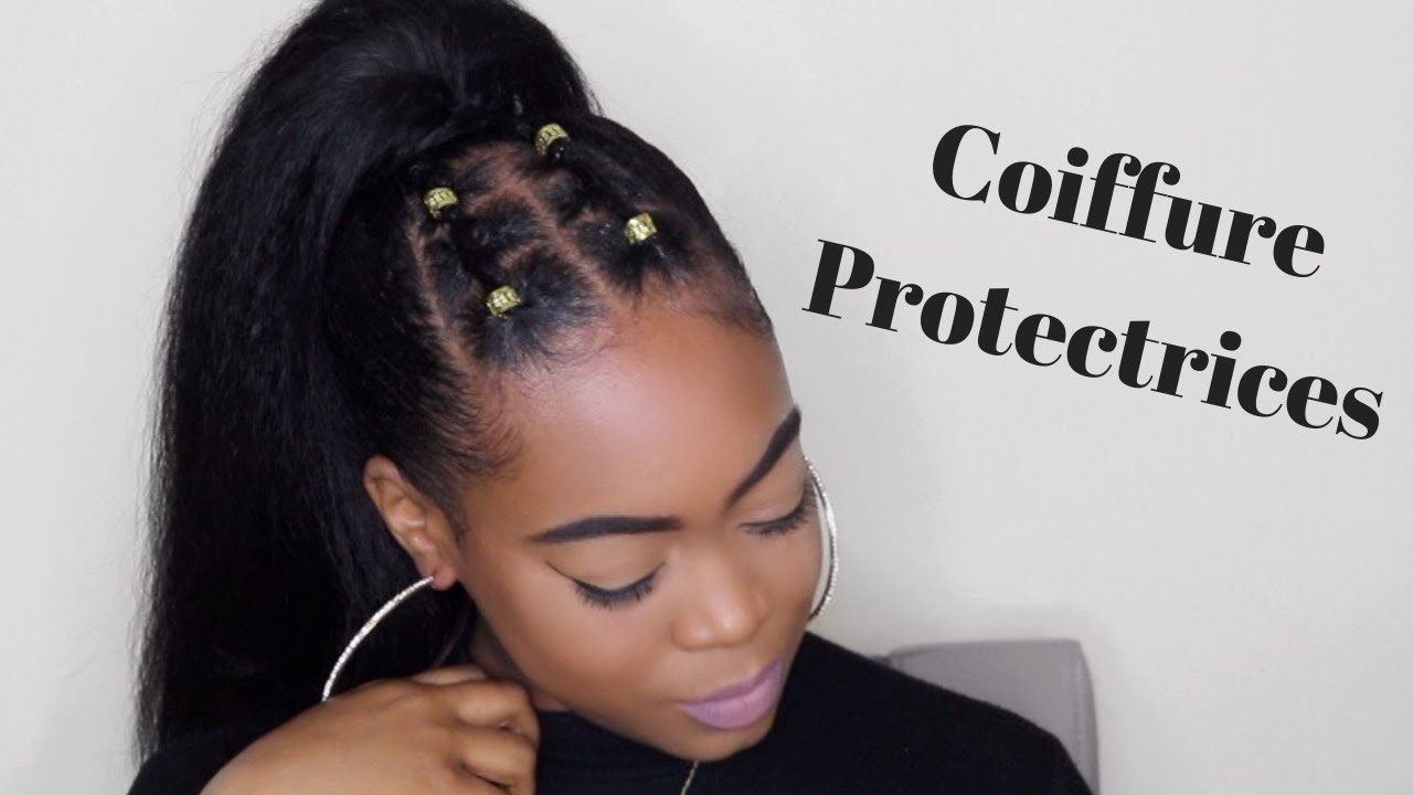 TUTO: COIFFURE PROTECTRICE facile à faire sur cheveux crépus | Shelby Bj