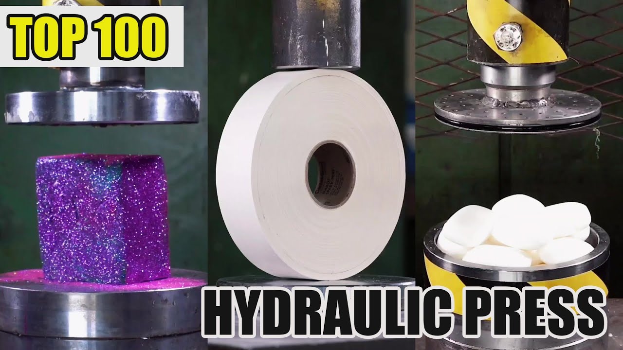 Top 100 Most Satisfying Hydraulic Press Crushes | Ultimate Crushing Moments Compilation #asmr