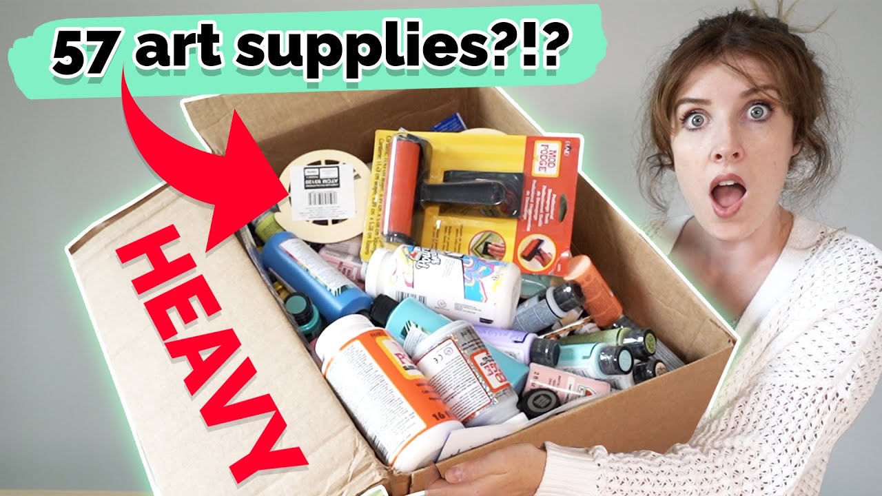 This Art Company Sent me A GINORMOUS 15LB Box Of Art Supplies?!