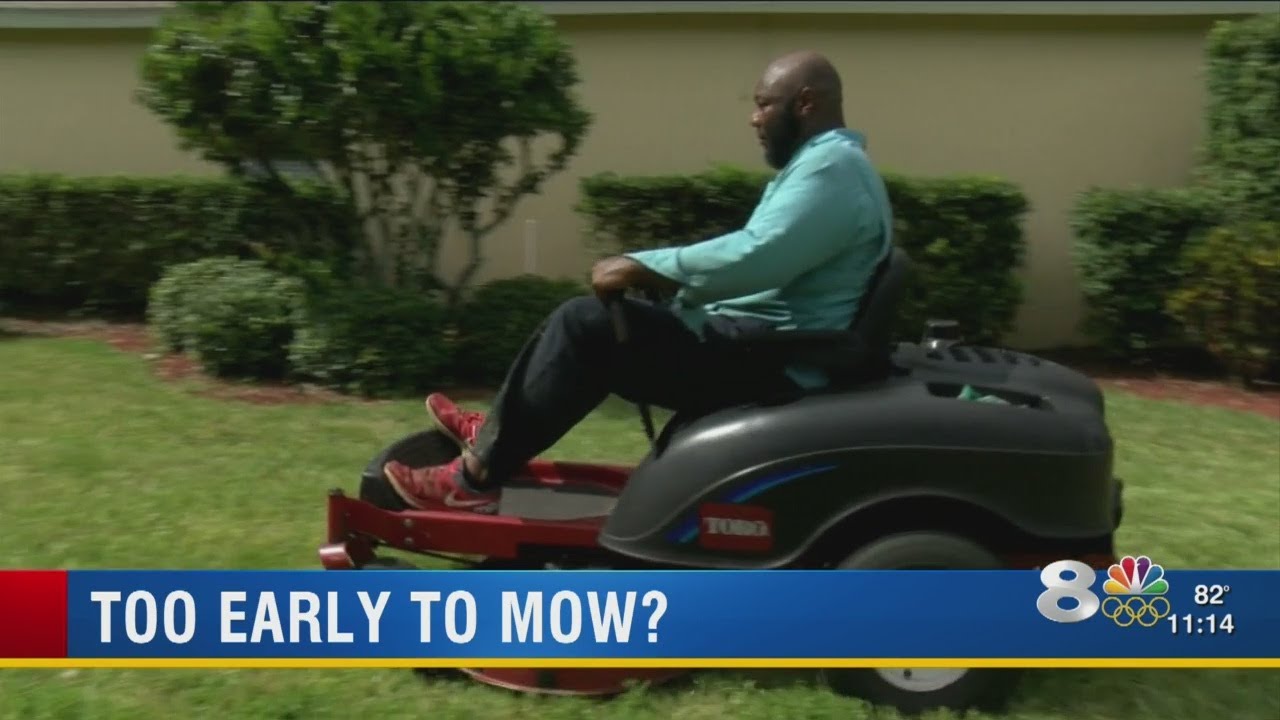 How early is too early to mow your lawn on the weekend?