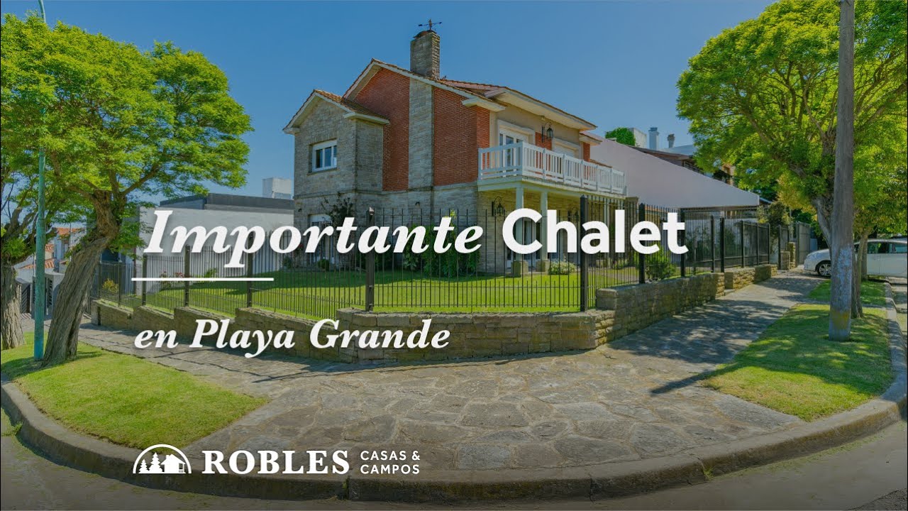 Importante chalet en esquina del barrio Playa Grande