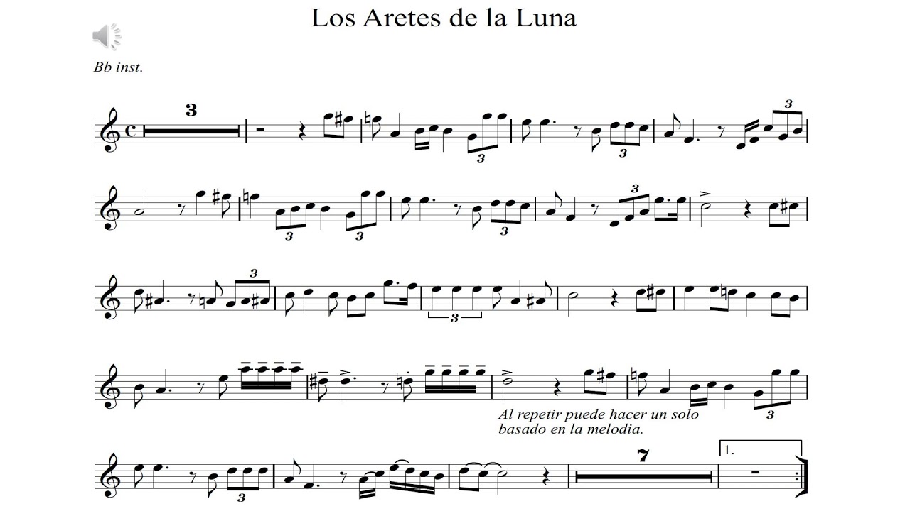 Los aretes de la luna - Play along Edwin Gonzalez M.