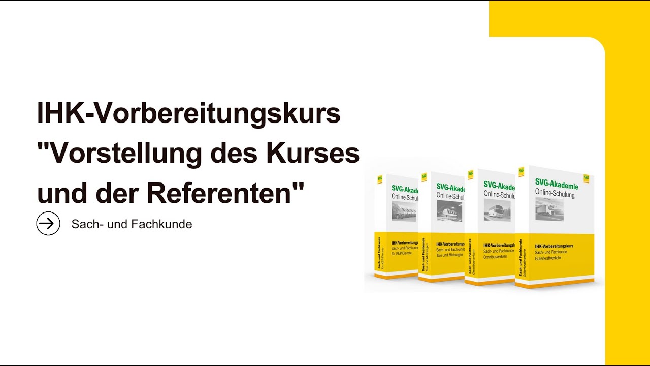 IHK-Prüfungsvorbereitungskurs Fachkunde Güterkraftverkehr (Verkehrsleiter) - Alles zum Kurs