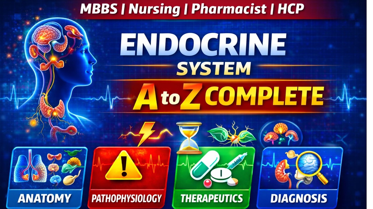 ENDOCRINE SYSTEM Made Easy | Anatomy, Diseases, Diagnosis, Pathophysiology & Therapeutics